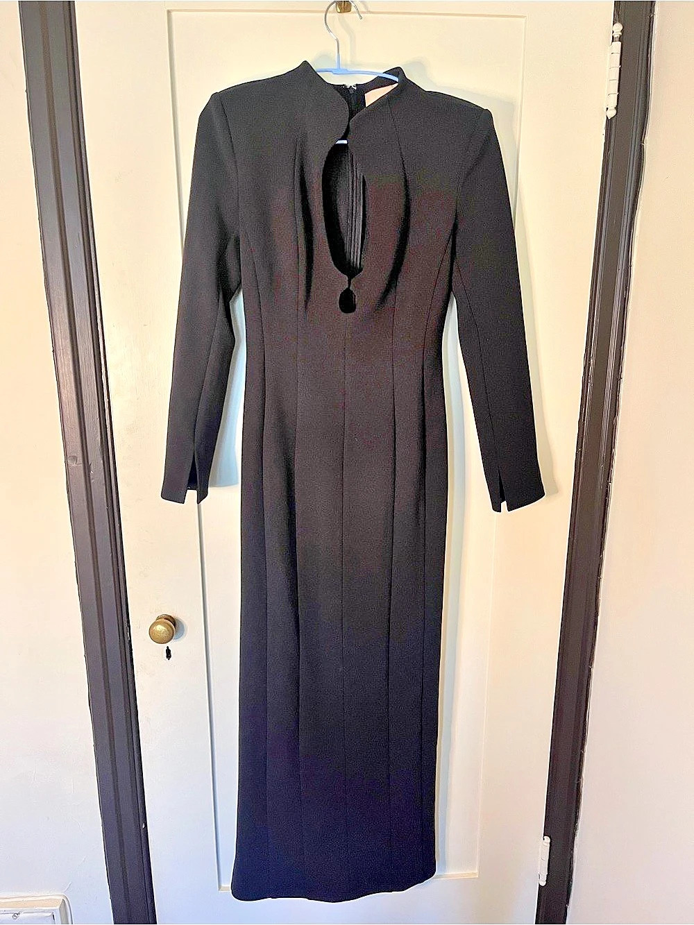 NWT Miyake Archive Keyhole Maxi Dress in Black Size Small